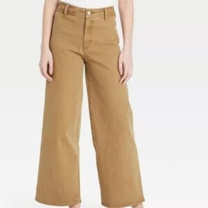 High-Rise Corduroy Sailor Wide Leg Ankle Jeans - Universal Thread   NWT